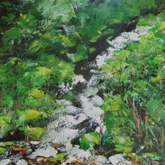 Whirling Stream in Verdant Gorge